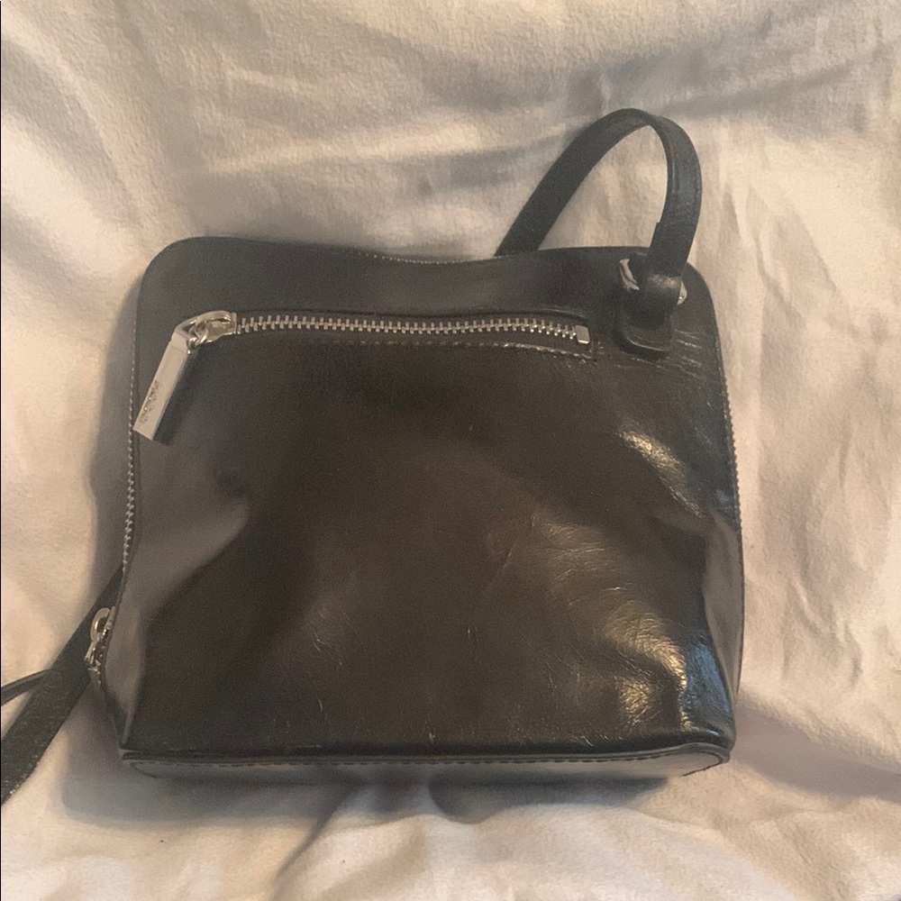 Black Leather Crossbody Bag from HOBO